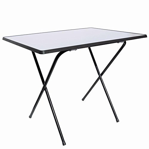 MFG 1020203 Campingtisch Stahlrohr Scherengestell, 60 x 80 cm, Platte anthrazit