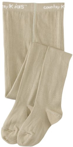 Country Kids Girl's Luxury Warm Winter Tights, Green (Sage), 6-8 Years Manufacturer Size Years UK