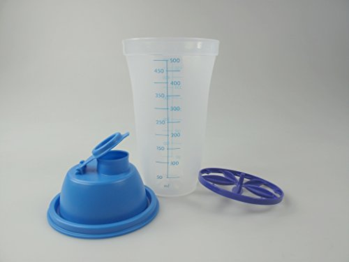 TUPPERWARE Shaker 500 ml bleu blanc