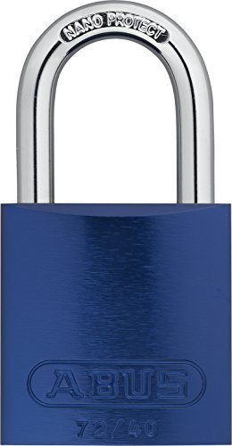 Lockout Padlock, Keyed Different, Aluminum, Blue, 1 in Shackle Height, 1 1/2 in Body Width - 1 Each