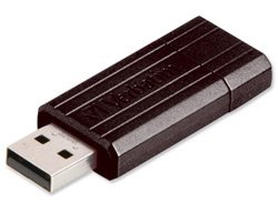 Brand New. Verbatim PinStripe Drive USB 2.0 Retractable Read 10MB/s Write 4MB/s 8GB Black Ref 49062