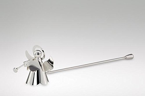 Silberkanne Kerzenlöscher Engel mit Posaune L 24,0cm versilbert