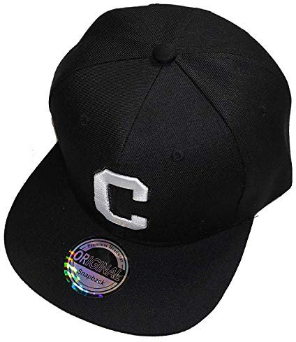 Buchstaben Initialen Snapback Cap Black & White (C)