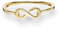Glanzstücke München Damen-Ring Infinity Sterling Silber gelbvergoldet - Infinityring Unendlichkeits-Zeichen Ring Goldring Ring mit Symbol