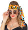 W WIDMANN MILANO Party Fashion - 60er/70er Jahre Stirnband, Haarband, Flower Power Accessoire, Hippie