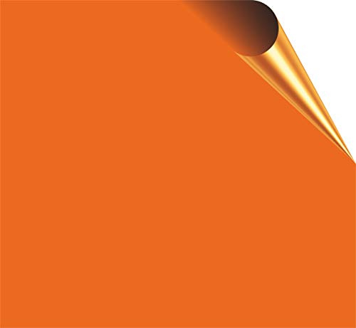 Bolsover Designs 50 x Orange Gloss Tile Stickers for 15cm x 15cm / 6 Inch Waterproof for Kitchen, Splashback, for Bathroom, Self Adhesive, Peel and Stick On, Removable for House Renters