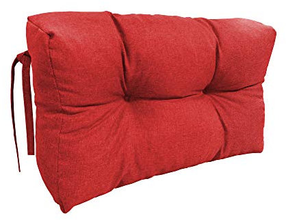 chilly pilley Palettenauflage Schaumflocken palettenkissen Palettenpolster Palettenmöbel Palettensofa Rückenlehne Sitzkissen Seitenkissen Set (Seitenkissen 65 x 50 Rot)