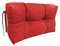 chilly pilley Palettenauflage Schaumflocken palettenkissen Palettenpolster Palettenmöbel Palettensofa Rückenlehne Sitzkissen Seitenkissen Set (Seitenkissen 65 x 50 Rot)