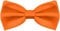 Balinco Edle Seidige Fliege bzw. Schleife mit Haken - bereits gebunden & in der Länge verstellbar - über 25 Farben wählbar (Orange)