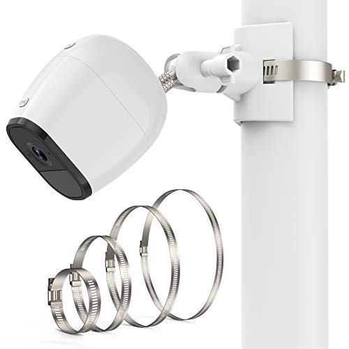 HOLACA Universelle Masthalterung für Arlo Pro 4 Arlo Pro 3 Arlo Pro 2 eufyCam 2C/2C Pro/3/3C eufyCam 1 und 2 eufyCam E Arlo Ultra Arlo Ultra 2-Überwachungskamera(weiß 1pack)