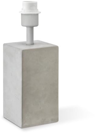 Home Sweet Home Industrielle Tischlampenfußsäule für Lampenschirm | Leuchte | 11/11/32cm | Beton | Tischlampensockel aus Beton | E27 | für Lampenschirm | Leuchte max.35cm