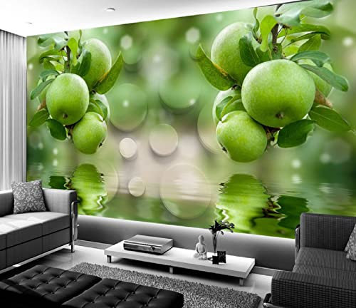 Fototapete 3D Effekt Frisches Obst Gemüse Wandbild Fototapete Vlies Wandbild Restaurant Küche Wandbild Hintergrund 3D Tapete 200(W) X140(H) Cm