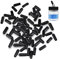 SAGUD 50 Pieces Airbrush Bottle Adapter Caps Siphon Air Brush Gun Jar Covers, Avoid Ink Color Paint Spills Out, Suit for Single Action, Dual - Action Feed…