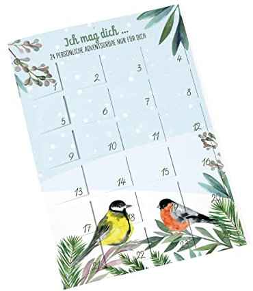 Ich mag dich - 24 persönliche Adventsgrüße nur für dich: Adventskalender