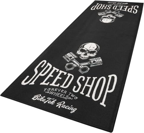 BikeTek Series 7 Motorcycle Workshop Pit Garage Mat Speed Shop 190 x 80 cm