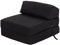 Ready Steady Bed Komfortabler Z-Fold Klappstuhl | Leichtes Futon-Sofa | Weicher, wasserabweisender Bezug | Ergonomisch gestaltete Z Bed Klappmatratze (Schwarz)