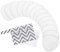 14 tazze assorbibili di bambù organico – Tazze di allattamento al seno assorbibili lavabili, Morbide e riutilizzabili, Tazze di reggiseno di allattamento al seno multiuso (Soft White, L 12cm)