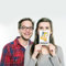 Mr. & Mrs. Panda Personalisierte Postkarte Tennis spielen - Personalisierte Geschenke, Auszeichnung, Postkarte mit Namen, Sportart, Einladung
