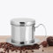 Mokernali Vietnamesischer Kaffeefilter, Vietnamesischer Kaffeesieb, 7cm×7.5cm, Edelstahl kaffeefilter Vietnam Cafe Phin, mit Deckel, Abnehmbar, für Zuhause, Küche, Büro und Outdoor (Silber)