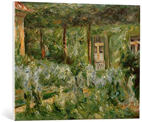 kunst für alle Leinwandbild: Max Liebermann Gartenhaus nach Osten - hochwertiger Druck, Leinwand auf Keilrahmen, Bild fertig zum Aufhängen, 75x60 cm