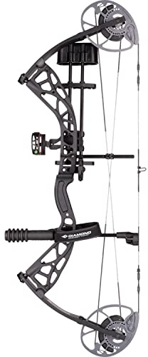 DIAMOND ARCHERY Edge Max Versatile Fully Adjustable Durable Accurate Stable Compound Bow, Black, Right Hand