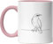 Kaffeetasse Bali Myna Bird Sturnidae Line Art Aves Art Ornithologist Tasse