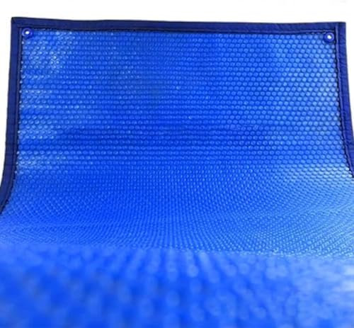 AviiSo Bâche à Bulles Couverture à Bulles solaires avec des œillets, Couverture de Spa Flottante Bulle de 400 microns (Color : Blue, Size : 4X8m/13X26ft)