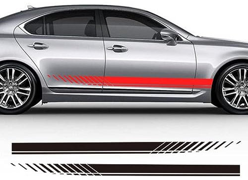 ZcwQfYA Waterproof Sticker Car Motorcycle Sticker Wasserfester Autoaufkleber für Lexus IS250 IS300 IS350 ES350 ES300h GS300 GS350 GS430 LS430,Car Sticker Self-Adhesive,A-Black