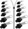 12 Stück Reißverschluss Reparaturset,Reissverschluss Reparatur Set,Zipper Ersatz für Universal,Fix Ersatzteile Reißverschlüsse,Repair Clip Schieber Zip,Ersatzteil Ersatzzipper Fix-Reißverschluss