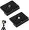 2 Piezas Placa de Liberación Rápida, Compatible con Cabezales de Trípode Manfrotto 200PL-14 128RC/128RCNAT, 141RC/141RCNAT Plate Manfrotto, Incluye Tornillo de 1/4, para DSLR y Cámaras Sin Espejo