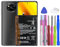MUKUZI Batterie compatible avec les smartphones Mi Poco X3 NFC M2007J20CG, M2007J20CT (remplacement pour BN57)