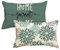 Artoid Mode Wassergrün Dahlien Blumen Kissenbezüge 2er Set, 30x50 cm Frühling Zierkissenbezug Cushion Cover Couch Wohnzimmer Außenbereich Deko