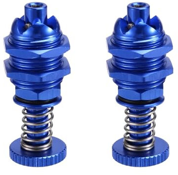 Steowsey 2Pcs 35mm Height Push Butto Hatch Cabin Spring Cover Lock for RC Boat Ship Body Shell Spare Parts Blue