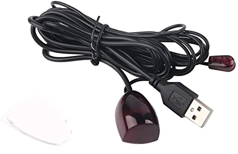 Gonetre IR -Empfänger USB -Infrarot -Fernbedienungssteuer -Extender -Kabel -Repeater für Home Hotel Set Top -Kästchen 1.4m Empfangsende 2m Sendeendende