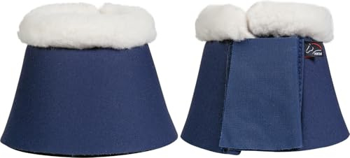 HKM Comfort Softopren mit Polsterung Hufglocken, Dunkelblau, Pony