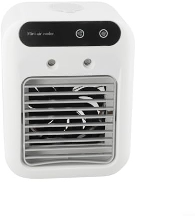 Portable Mini Air Conditioner, Personal Space Cooler USB Rechargeable Desktop Fan, With Humidifier Function 2 Speed Settings 500ml Water Tank For Home Office Car Travel