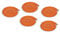 Springseil Set | 5 orange Seile | Springseil Kinder und Erwachsene | 3 m | Springseil ohne Griff | Seilspringen mit Hüpfseil