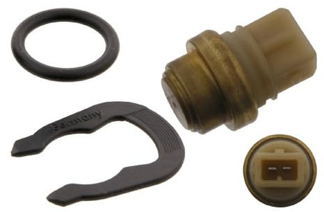 febi bilstein 33888 Kühlmitteltemperatursensor mit Dichtung und Haltefeder , 1 Stück