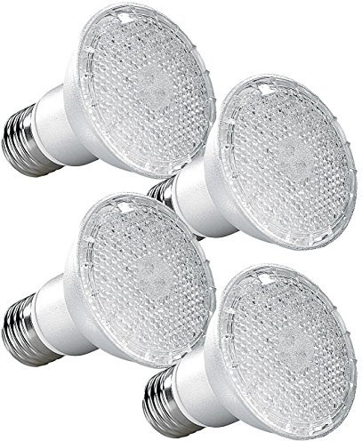 Lunartec Pflanzenbeleuchtung: LED-Pflanzenlampe für E27 Fassungen, mit 168 LEDs, 105 Lumen, 4er-Set (LED-Pflanzenlampe mit E27-Sockel, LED-Pflanzenlampe E27 (rot & blau), Tageslichtlampe)