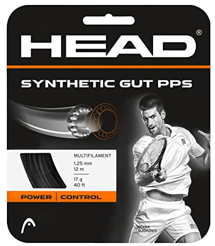 HEAD Synthetic gut Pps Set Tennis-Saite, Schwarz, 1.30 Mm / 16 g