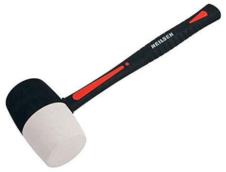 Rubber Mallet 32oz With White & Black Face Garage Professional Heavy Duty CT3554