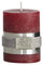 Lene Bjerre Stumpenkerze Rustic, dunkelrot, Paraffin