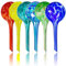 Miles Kimball Lot de 6 Petits Globes d'arrosage Multicolores en Verre pour Plantes - Chacun Mesure 15,2 cm de Long x 6,3 cm de Profondeur