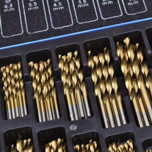 ASCDB 170pc HSS-Co Cobalt Drill Bit Set (DRILL_BITS), Designed for Stainless Steel, 1-10mm, Metal Carry Case