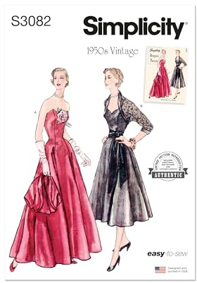 SIMPLICITY Sewing Pattern SS3082K5 Misses' Afternoon and Evening Dress and Bolero K5 (8-10-12-14-16)