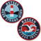 2er-Set Ostsee + Insel Rügen Aufnäher gestickt 62 mm/Mecklenburg-Vorpommern Meer Möve Seebad Binz Hiddensee/Patch Aufbügler Abzeichen Flicken zum Aufbügeln Aufnähen auf Kleidung Jacke Reiseführer