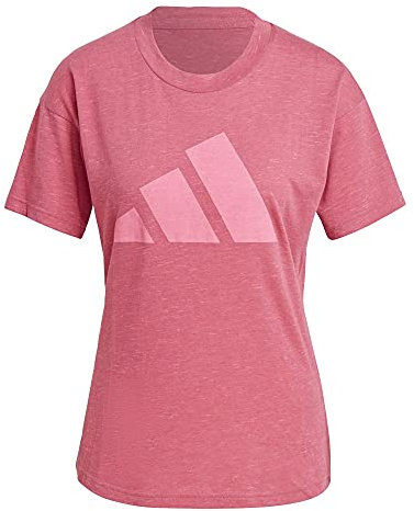 adidas Serbatoio lineare Camicia, Melange Rosa Selvatico, XS Donna