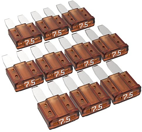 AUPROTEC Micro 2 Kfz Sicherungen Flachstecksicherungen MikrOTO II 5A - 30A Auswahl: 7,5A Ampere braun, 10 Stück