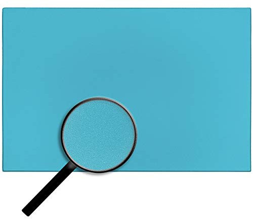 alles-meine.de GmbH Schreibtischunterlage - Größe & Modell & Farbwahl - 53 cm * 40 cm - Unterlage - Leder Effekt - türkis blau/Cyan - abwischbar - rutschfest - Schreibunterlage..