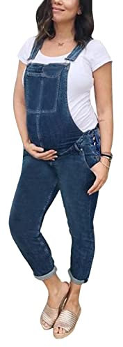 Salopette Premaman in Denim Salopette Premaman Gravidanza in Denim Salopette Moda Gravidanza